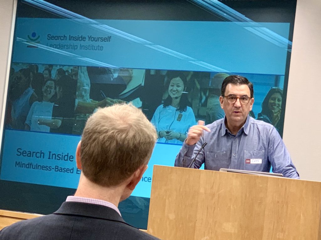 Luis at podium World Bank