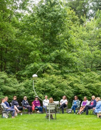 Nature retreat circle discussion