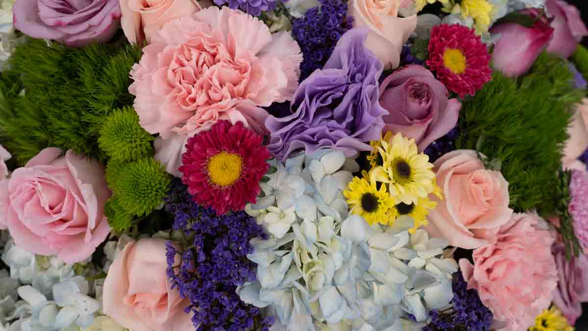 Flower bouquet for Mothers Day blog