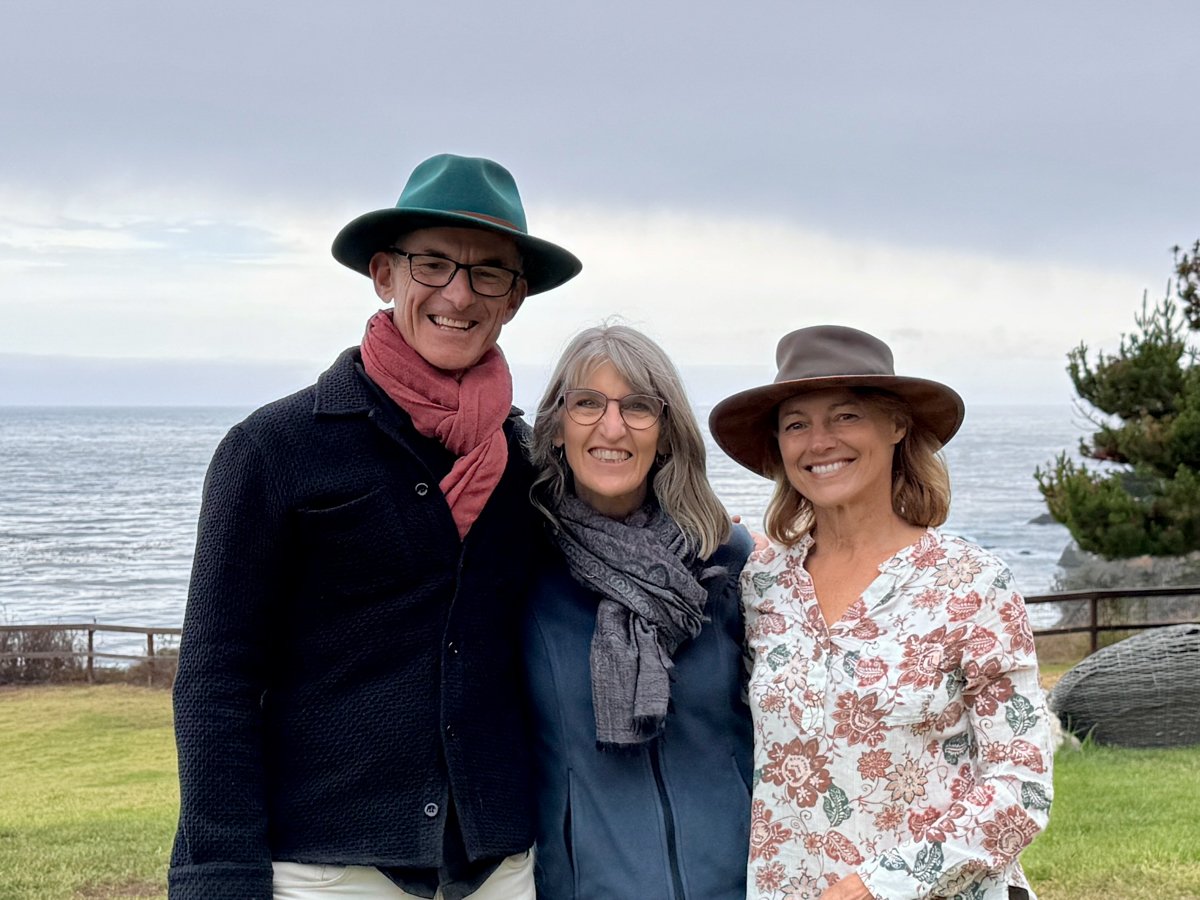 Mark Coleman, Martha Brettschneider, Lori Schwanbeck at Esalen